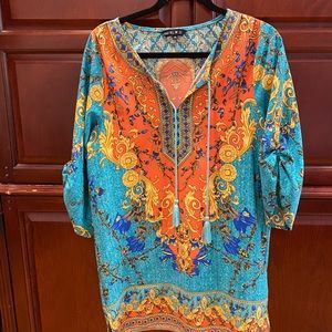 Short dress or pool cover-up